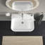 Duravit Happy D.2 Ceramic Rectangular Wall Mount Bathroom Sink with Overflow
