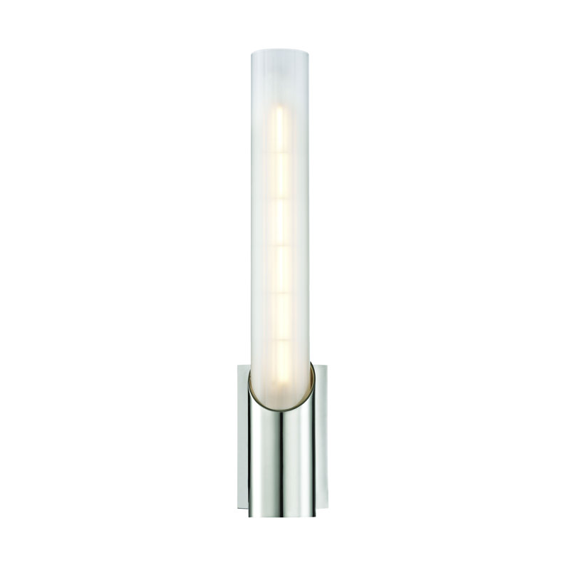 Pylon 1 Light Wall Sconce, Polished Nickel