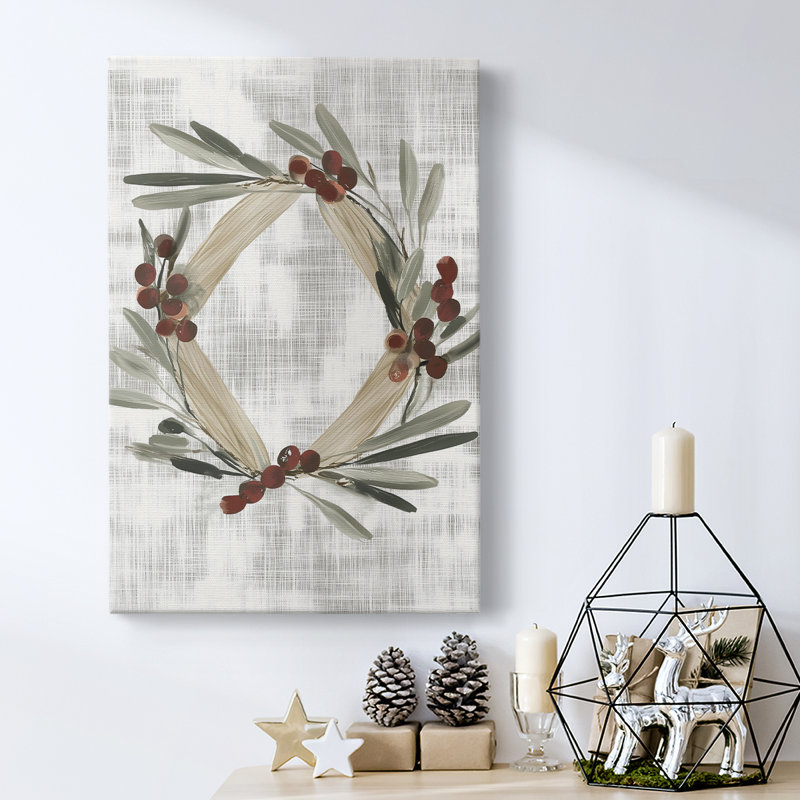 Art des Fêtes de Noël - Toile tendue avec châssis CCXCIV, H 12 po x l 8 po