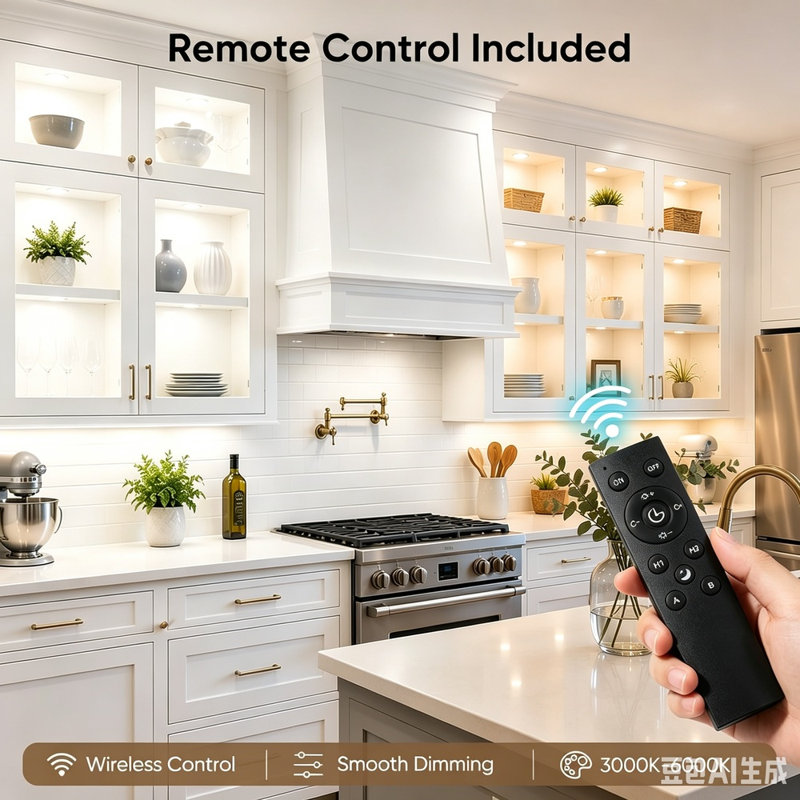 10 Pack Smart Plug-In Under Cabinet Puck Lights, 3000K-6000K Dimmable CCT, Alexa & Google Voice Control, Slim LED Counter Lights for Kitchen Shelves Closets