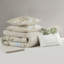 Ensemble de literie luxueuse surdimensionnée en coton, design côtier tropical pour la maison
