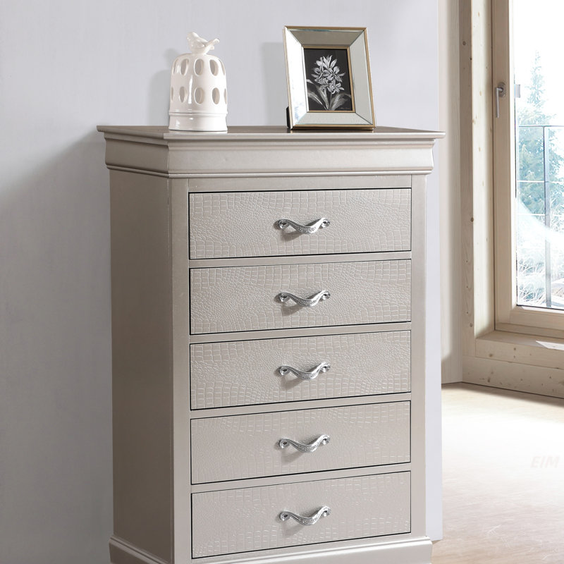 Commode Lorana G6500-CH, champagne argenté