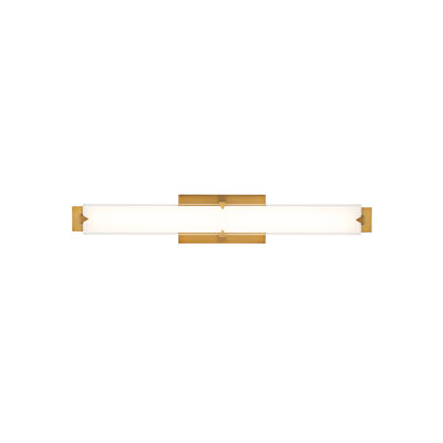Carlisle 37" Dimmable LED Bath Vanity & Wall Light With Glass Shade And Built In Color Temperature Switch (2700K/3000K/3500K/4000K)