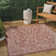 Leonora Bohemian Textured Weave Floral Red/Taupe Indoor/Outdoor Rug