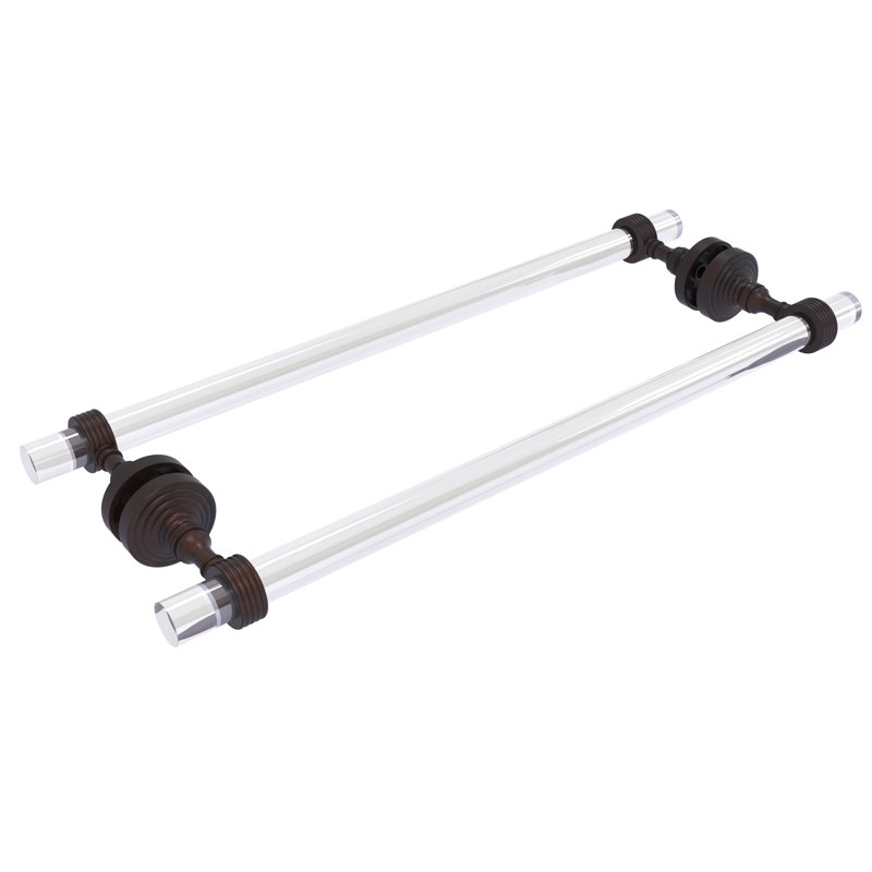 Porte-serviettes 8,7 po pour porte de douche en verre Jarrell, Bronze vénitien