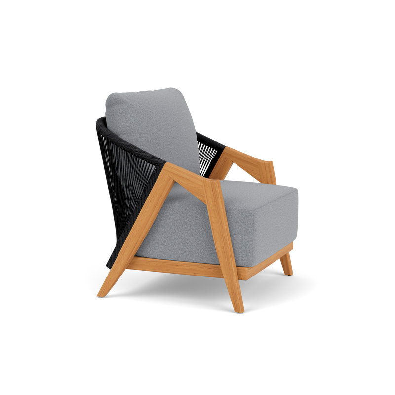 Alpine Outdoor Teak Armchair, Rumba Stonewashed
