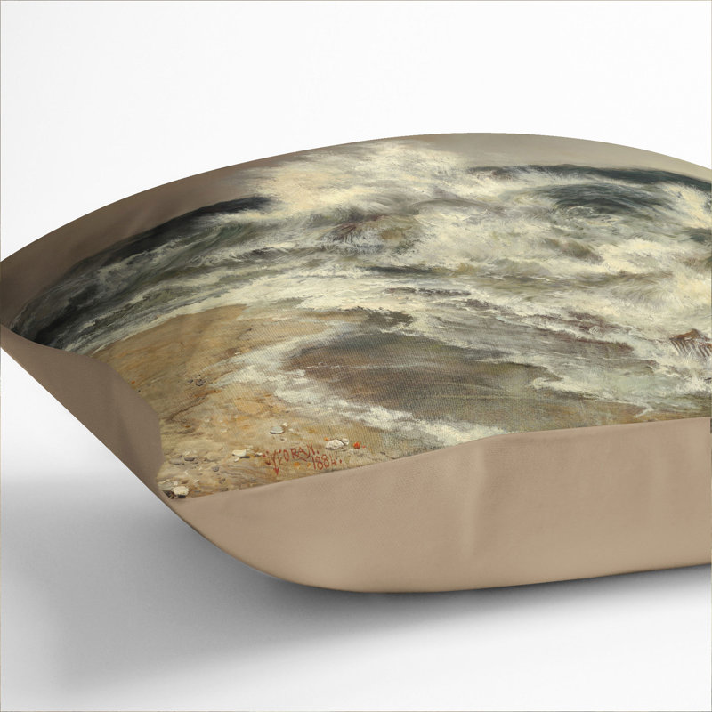 Square Cushion, 40cm H x 40cm W x 15cm D, Stone