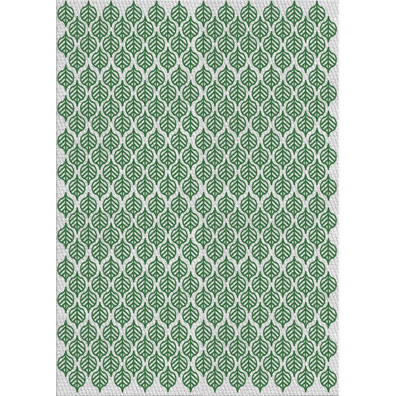 Tapis de la zone verte en laine touffeté à la main Funches