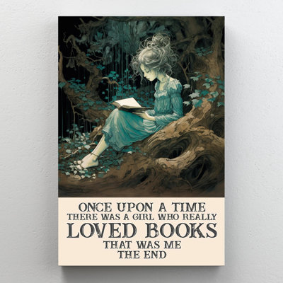 Janon, une fille aimée, livres sur toile