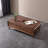 Rectangular solid wood coffee table