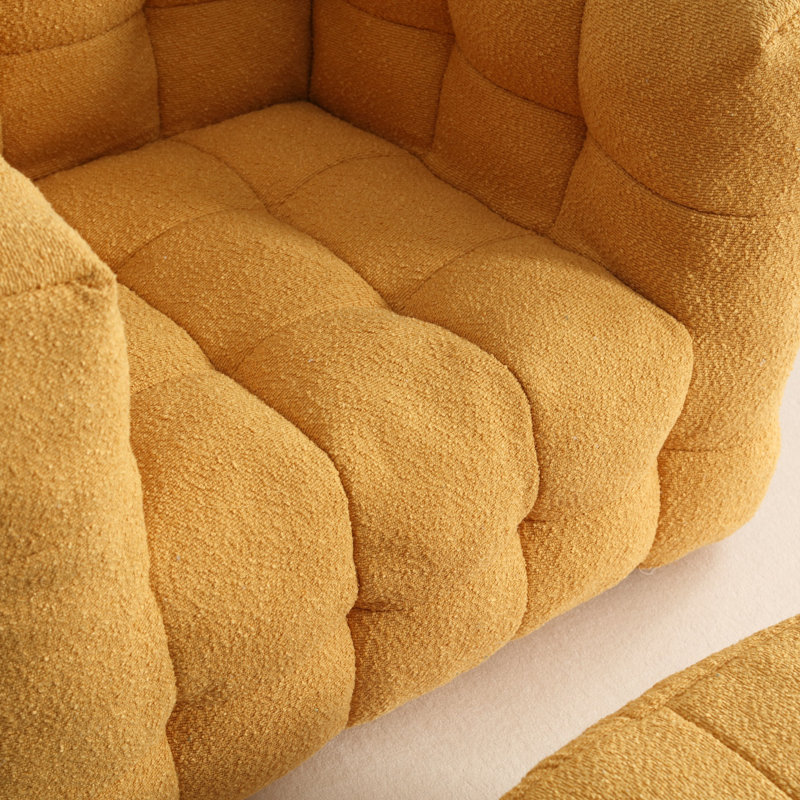 Chaise simple pour petit salon, Jaune