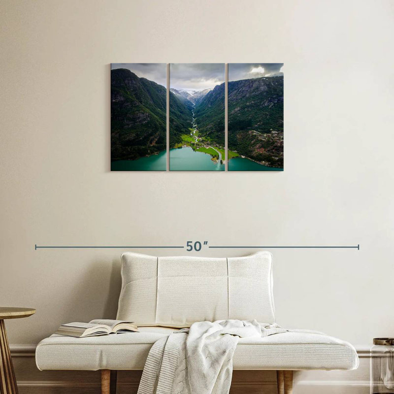Syd Odda Mountain Scene, 20" H x 33" W