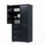 Armoire de rangement haute et large avec trois tiroirs-1757890452