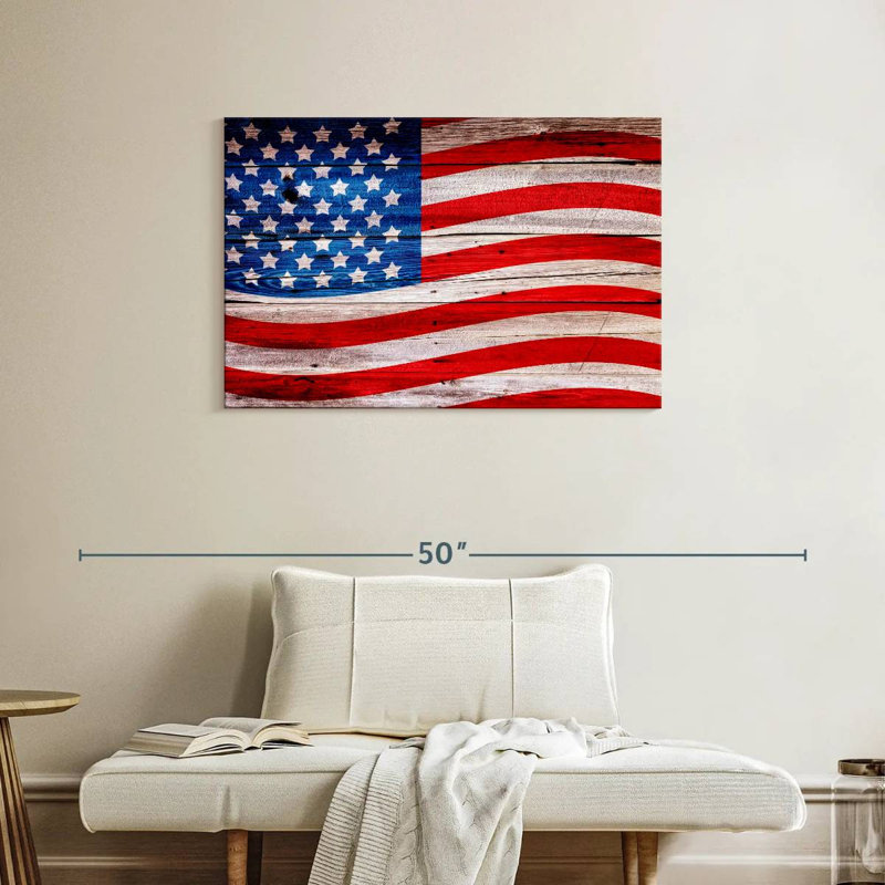 Drapeau américain Borges, H 24 po x l 36 po