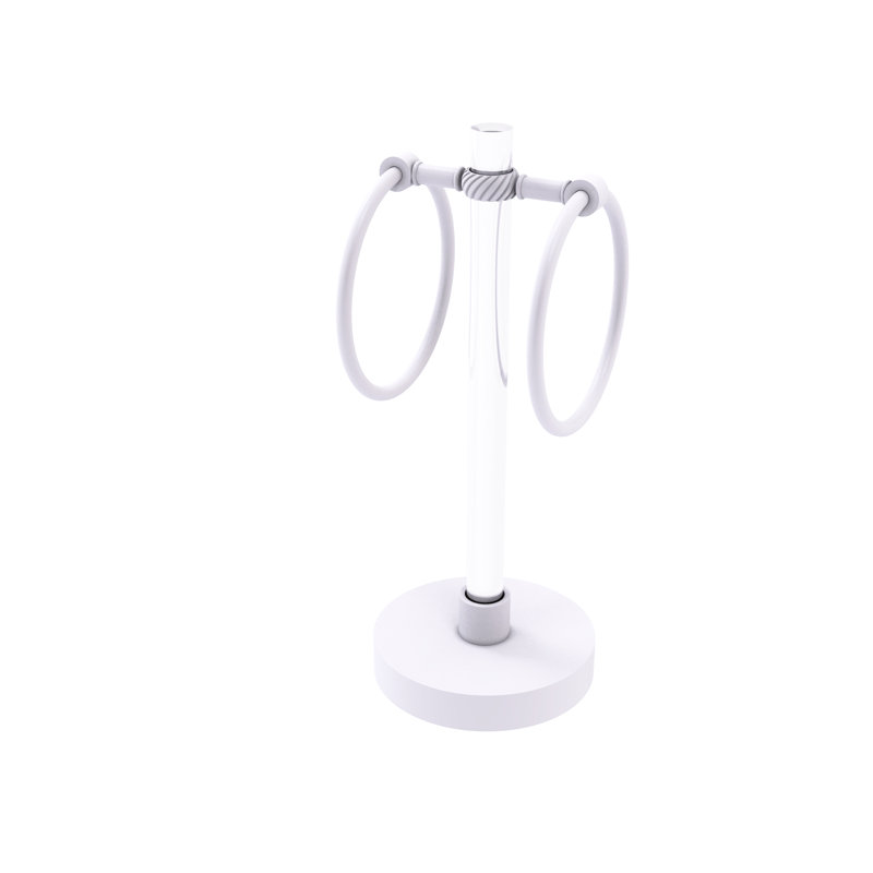 Porte-serviettes de comptoir Margolis, Blanc mat