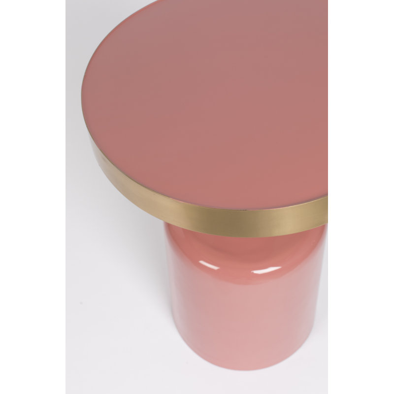Glam End Table, Pink
