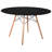Dover 5-Piece Dining Set – Round MDF Top Table & 4 Upholstered Dining Side Chairs, Modern Dining Furniture For Kitchen And Home-570360944
