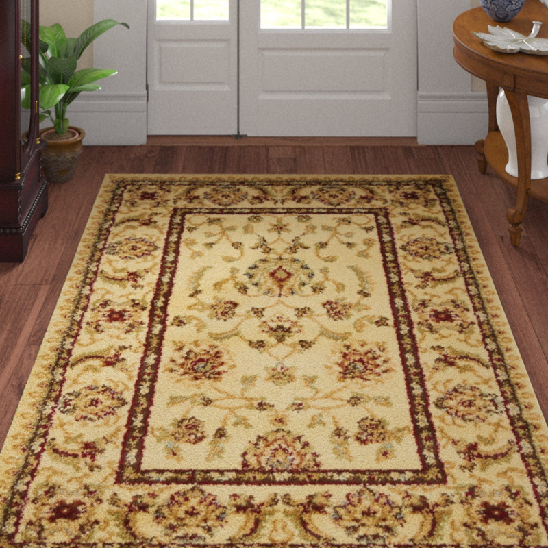 Tapis oriental Niles, Crème, Rectangle 2 pi 2 po x 3 pi