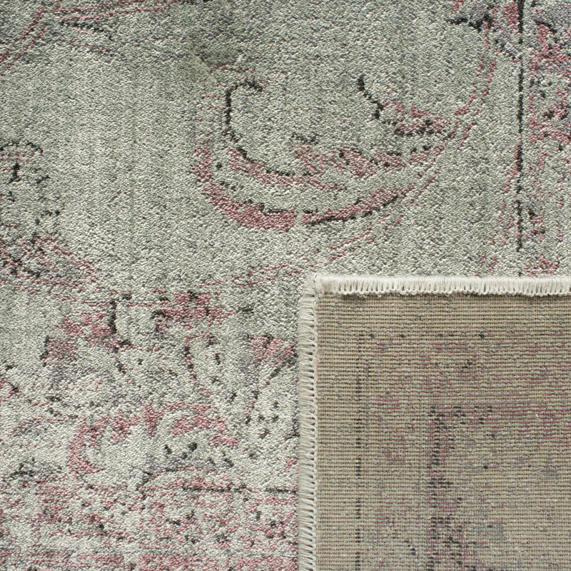 Tapis oriental performance rétro, Carré de 6 pi
