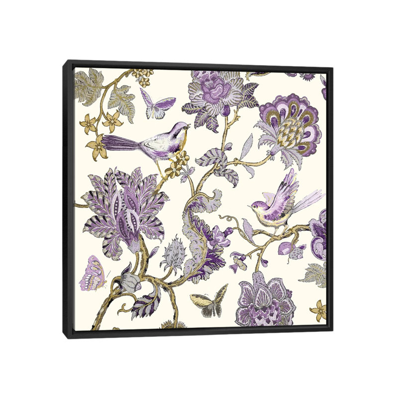 «Passing Thru II - Amethyst II» par Reneé Campbell - impression sur toile tendue, H 18 po x l 18 po x P 1,5 po, Pas de tapis
