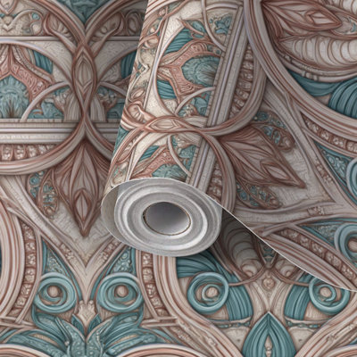 Papier peint adhésif pour papier peint autocollant apaisant à motif géométrique décoratif auto-adhésif et amovible 17,7 po x 118 po (45 x 300 cm)