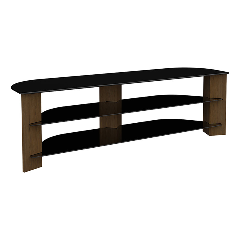 Unfinished TV Stand for TVs up to 75", Walnut