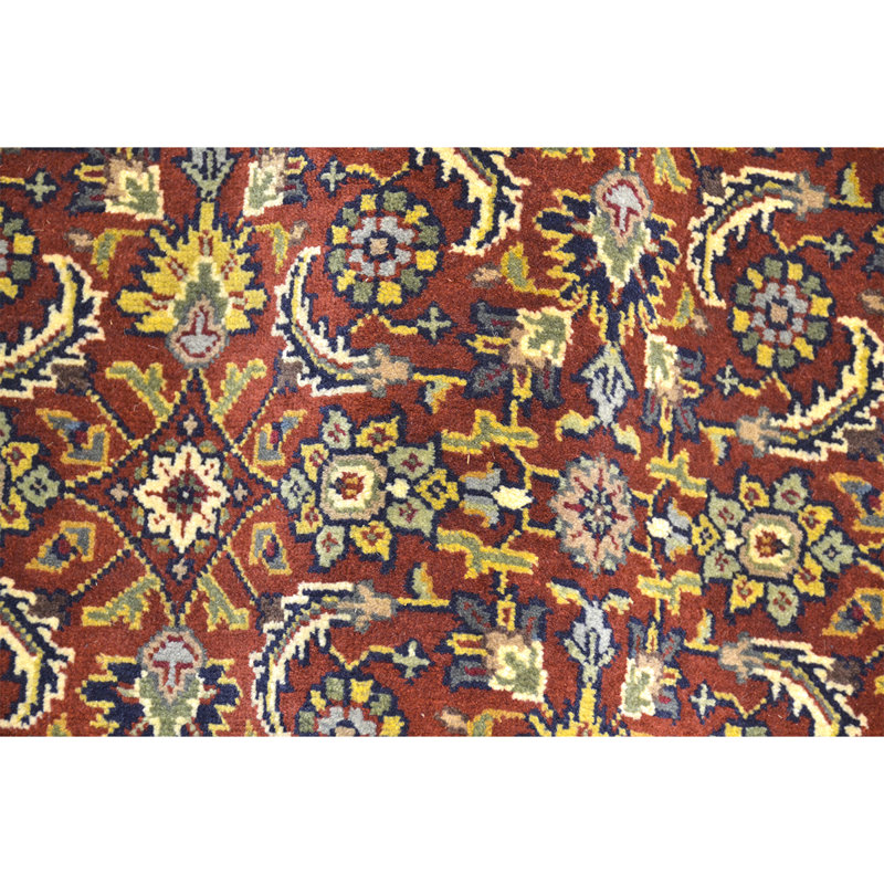 Damask Area Rug in Navy, Rectangle 4' x 6'