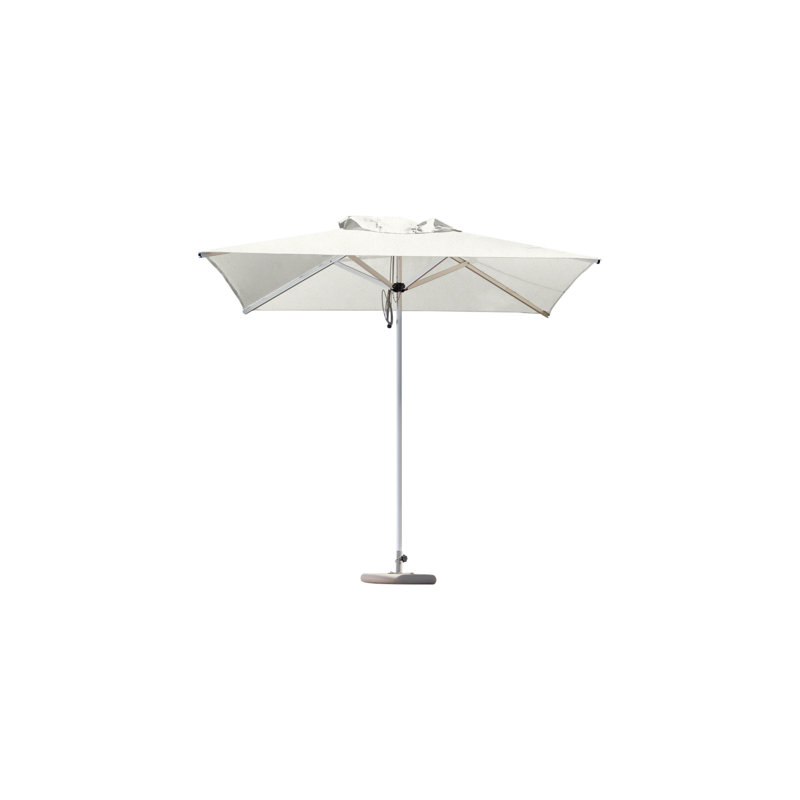 Mistral Square Market Umbrella, CBS + 2" Galvanized Tube, 8'3", Natural
