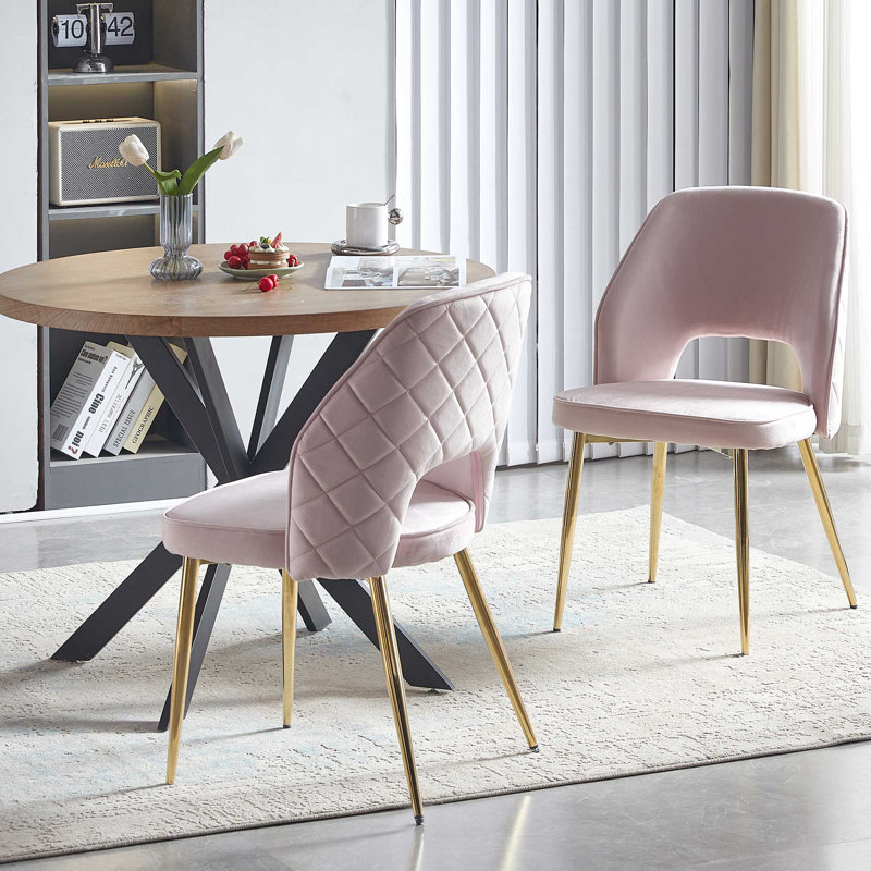 Geoffrey Metal Side Chair, Beige Boucle, 2