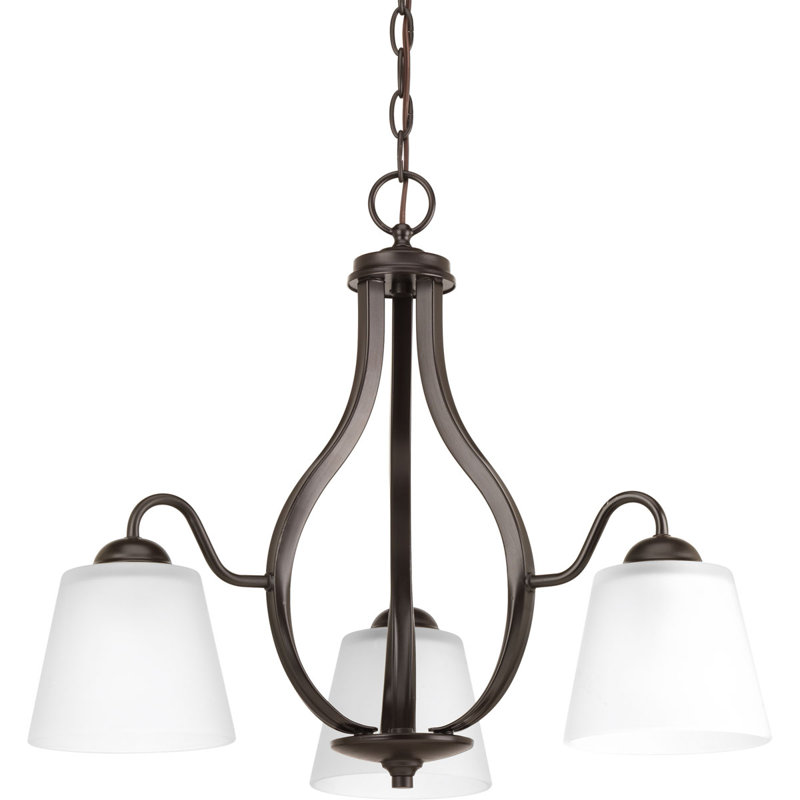Lustre classique / traditionnel à 3 lumières Kenery, Bronze antique