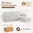 79'' Upholstered Sofa With Ottoman-2037794367