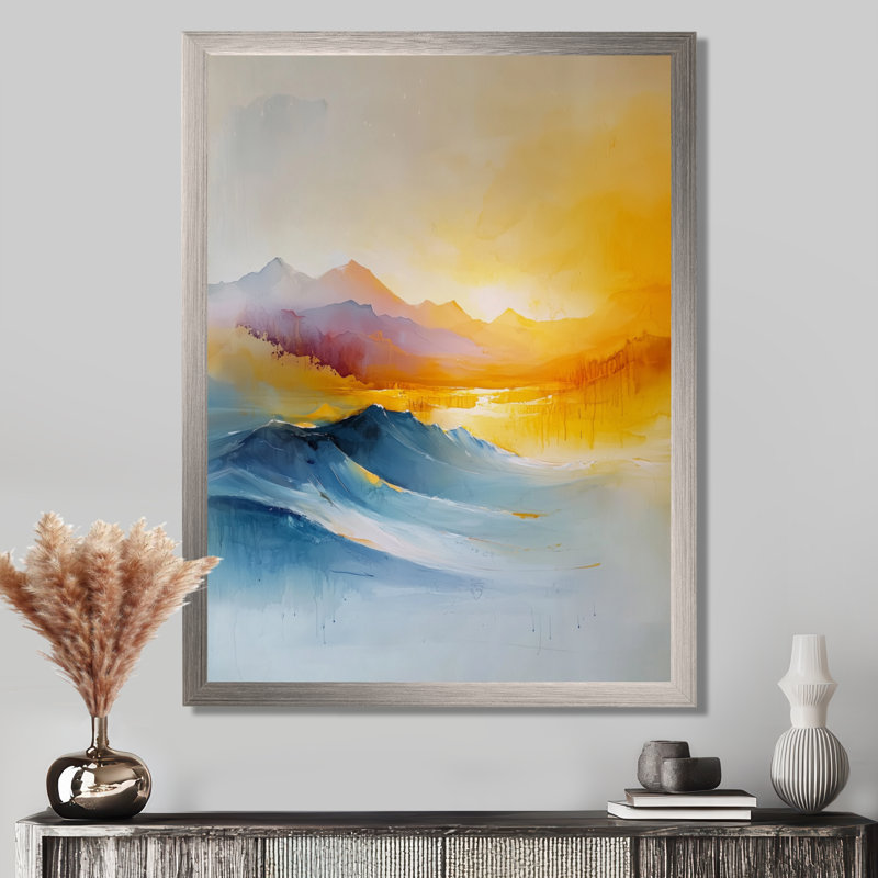 Avamaria - paysages, impressions sur toile, H 20 po x l 12 po, Reproduction encadrée d'une seule photo, Argent argent