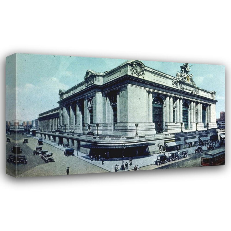 New York, Grand Cetral Station - 1900, H 24 po x l 40 po
