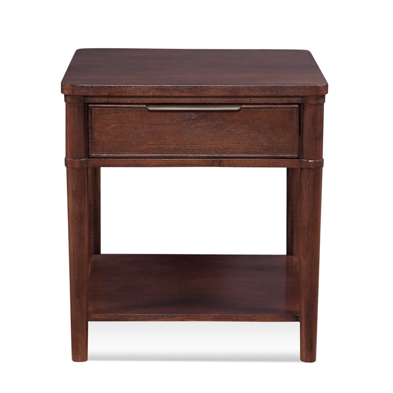 Clair Solid Wood End Table, Ocean