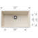 Precis SILGRANIT 30" Single Bowl Undermount Kitchen Sink