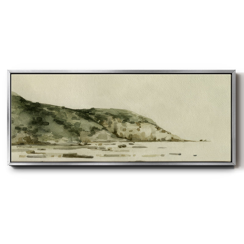 «Distant Shore I», reproduction d'art sur toile, H 24 po x l 60 po x P 1,5 po, Argent