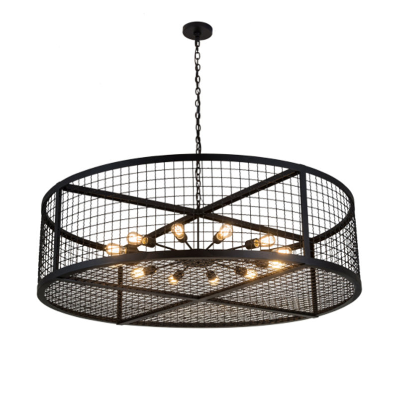 Paloma Golpe 12 - Light Drum Chandelier