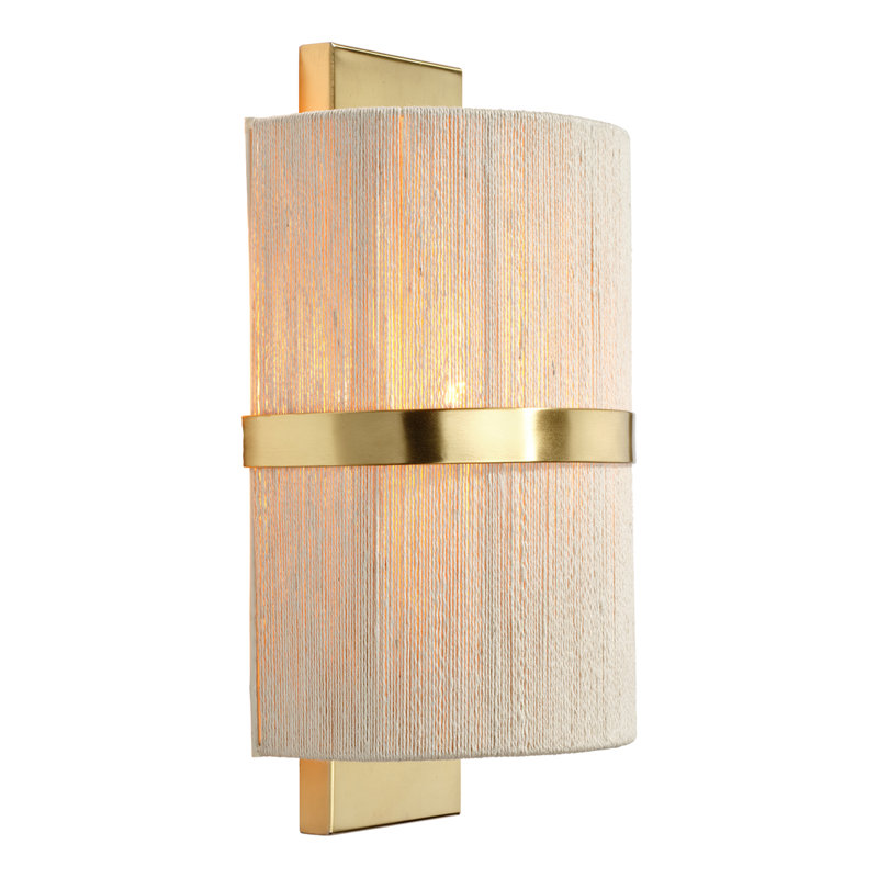 Carousel 1-Light Wall Sconce, Off-White