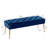 Aghvarth Versatile Tufted Velvet Bench with Gold Metal Legs-1497681454