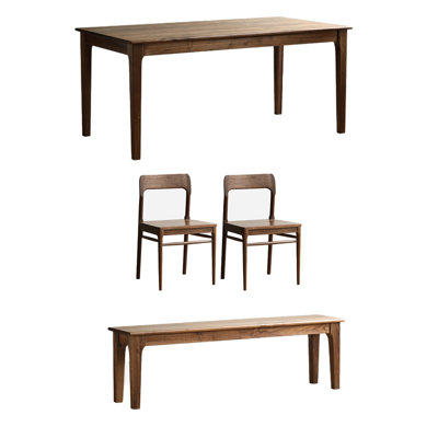 Classic simple solid wood table set