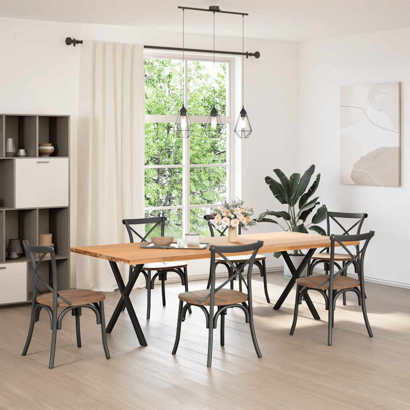 Table Leg, 73cm H x 70cm W x 73cm D, Black