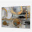 Or et gris Radical Simplicity II - abstrait art mural Mid-Century en acrylique-213886778