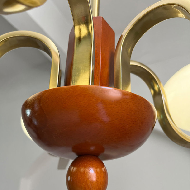 Kanth 3-Light Classic Cream Glass Chandelier
