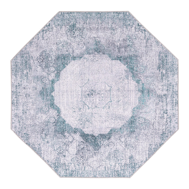 Octavie Abstract Indoor Rug, Octagon 5' x 5'