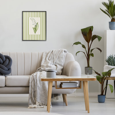 Giclée encadrée de lis de la vallée, design par Lisa Wehmeyer