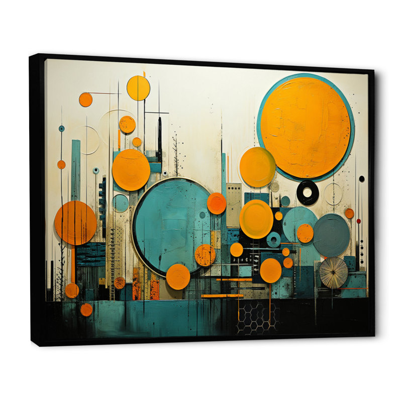 Gerdhilde Retro Remix I - impression, Cadre flottant noir, H 30 po x l 40 po x P 1,5 po