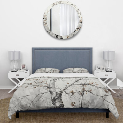 Ensemble de housse de couette monochrome en microfibre / polyester