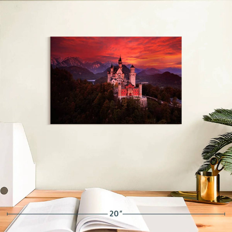 Château Lilie Neuschwanstein, H 8 po x l 12 po