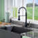 CASAINC 1.8 GPM Single-Handle Spring Pull-Down Kitchen Faucet Single Hole Faucet