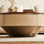 Ensemble de tables basses simples en noyer